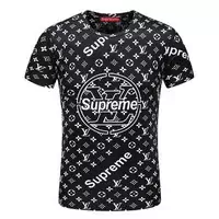 louis vuitton hommes sport t-shirt cheap round supreme lv